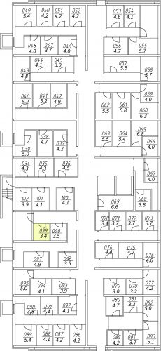 Кладовки, 3.4 м²