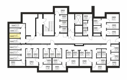 Кладовки, 3.3 м²
