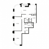 3-комнатная квартира 108,35 м²