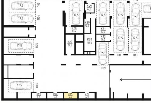 Кладовки, 4.2 м²