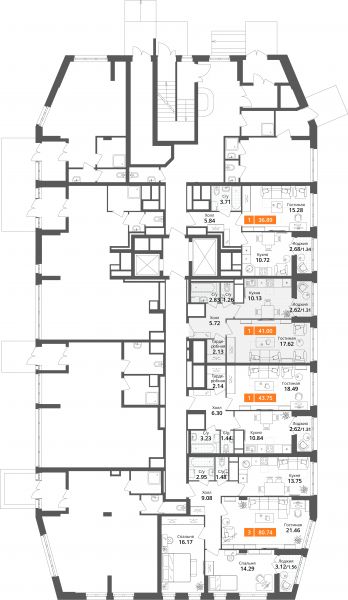 1 комната до 41