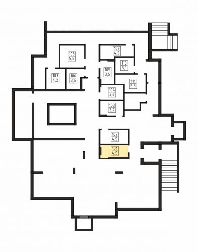 Кладовки, 3.8 м²