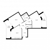 2-комнатная квартира 84,51 м²