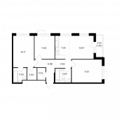 4-комнатная квартира 92,86 м²