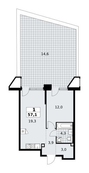 1 комната до 57.1