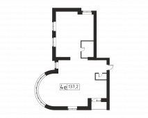 3-комнатная квартира 142 м²
