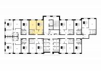 1-комнатная, квартира, 39.1 м²