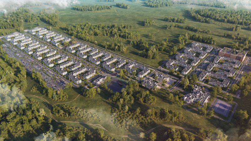 Ход строительства ЖК «Светлый мир «БиоПолис...» в апреле 2023 года