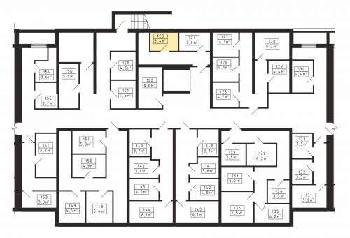 Кладовки, 3.4 м²