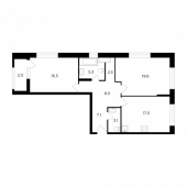 2-комнатная квартира 79,1 м²