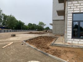 Корпуса 1-4: фасадные работы, благоустройство территории
