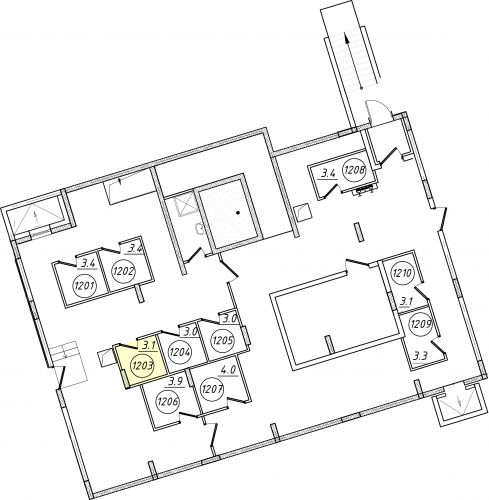 Кладовки, 3.1 м²