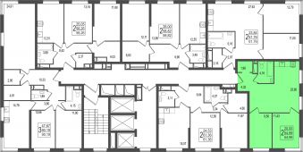 2-комнатная квартира 54,99 м²