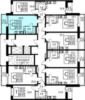 Студия, 29.25 м²