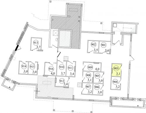 Кладовки, 3.3 м²