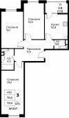 3-комнатная квартира 79,9 м²