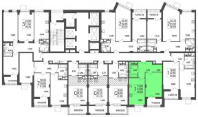 1-комнатная квартира 48 м²