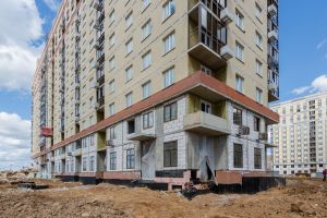 Корпус 7: фасадные работы