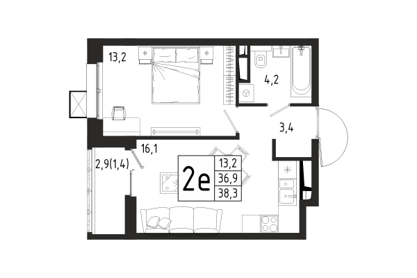 евроформат до 38.3