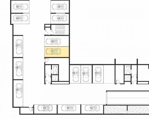 Машиноместа, 22 м²