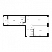 2-комнатная квартира 79,1 м²