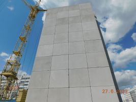 Корпус 3.34: Возведение стен, монтаж остекления