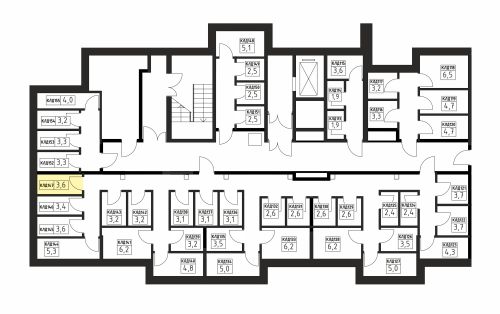 Кладовки, 3.6 м²
