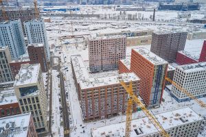 Корпус 16: фасадные работы