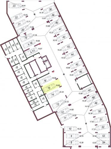 Машиноместа, 19.7 м²