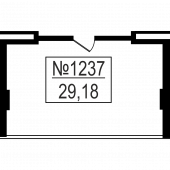 1-комнатная квартира 29,18 м²