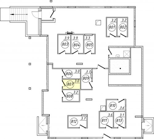 Кладовки, 3 м²