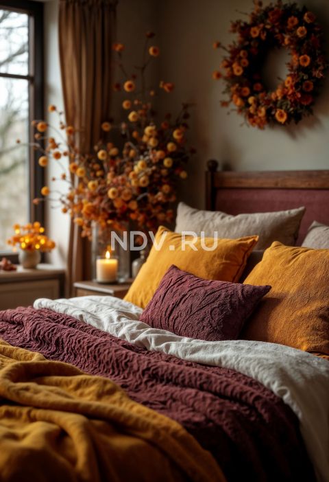Интерьер в осенних тонах