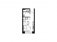 1-комнатная квартира 18,3 м²