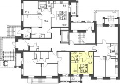 1-комнатная квартира 24,9 м²