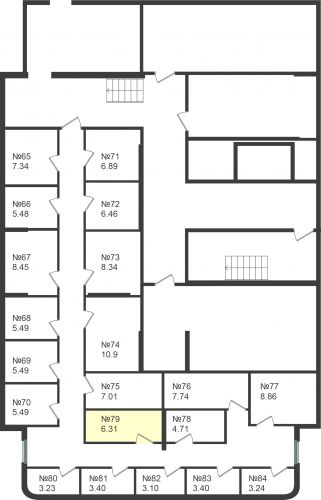 Кладовки, 6.31 м²