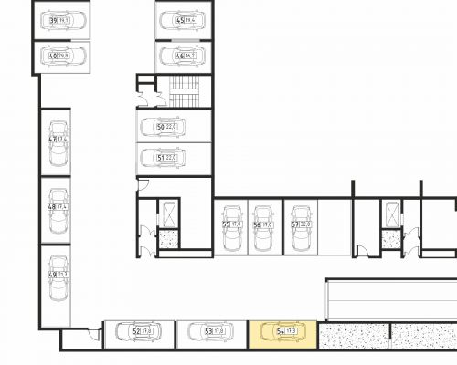 Машиноместа, 17.3 м²