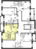 1-комнатная квартира 34,9 м²
