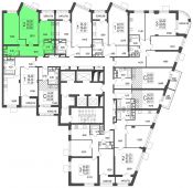 2-комнатная квартира 65,64 м²