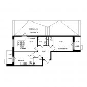 2-комнатная квартира 70,78 м²