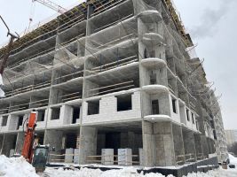 Корпус 4: монолитные работы, кладка стен