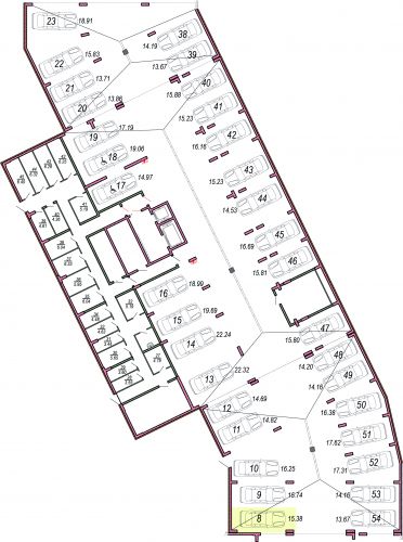Машиноместа, 15.4 м²