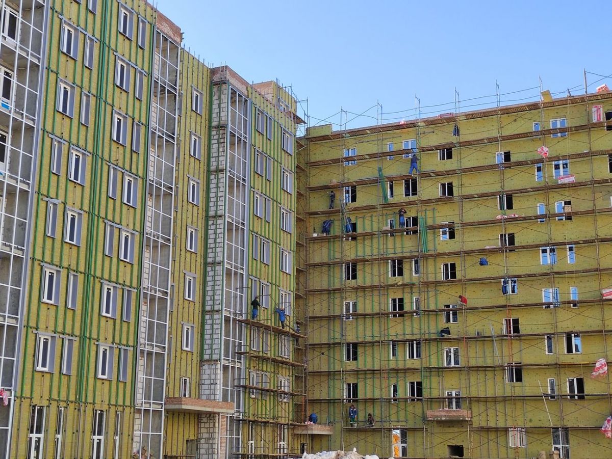 Ход строительства в апреле