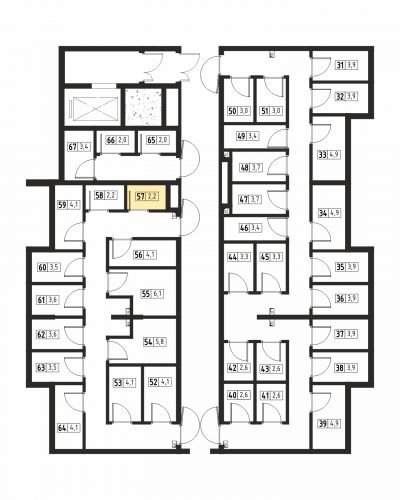 Кладовки, 2.2 м²