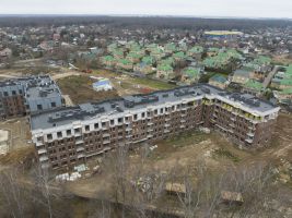 Корпус 6: кладка стен, фасадные работы