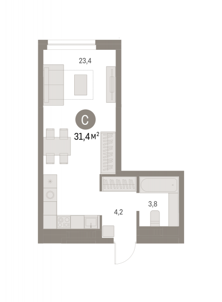 Студия до 31.42