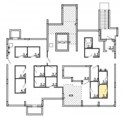 Кладовки, 3.3 м²
