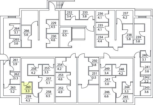 Кладовки, 3.3 м²