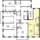2-комнатная квартира 60,8 м²