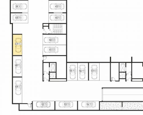 Машиноместа, 17.4 м²