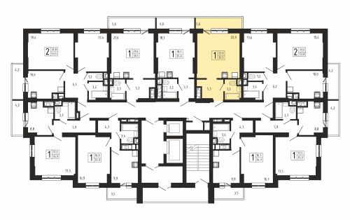 Студия, 30.5 м²